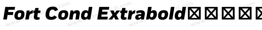 Fort Cond Extrabold字体转换